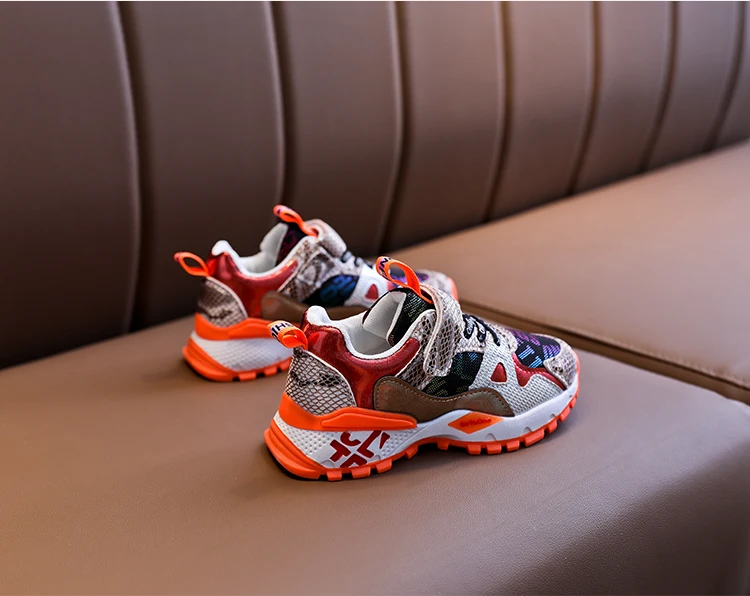 Mesh Kids Sneakers Children Casual Shoes For Boys Sneakers Girls Shoes Breathable Running Sport Hook&Loop sapato infantil