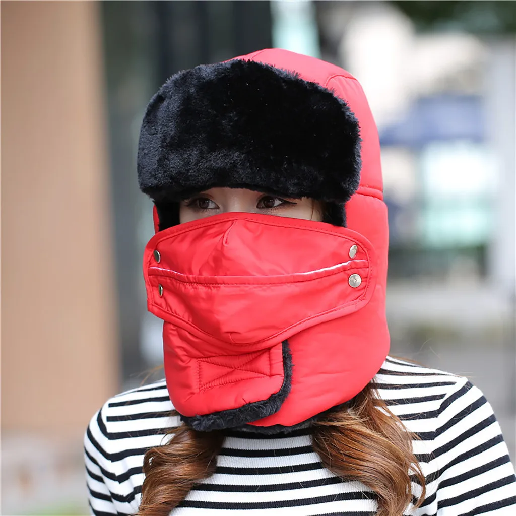 Унисекс, маска для лица, зимняя, Охотничья маска, шапка, теплая, толстая, с клапаном, Ветрозащитная маска, для спорта на открытом воздухе, велоспорта, лыжная маска для лица