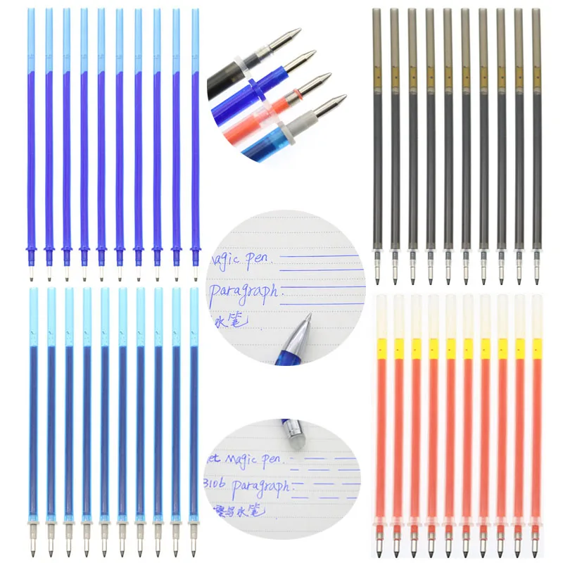 Bullet Erasable 0.5mm Pen Dedicated Eraser Student Exam Blue / Dark Blue / Black / Red Writing Stationery Accessories Refill
