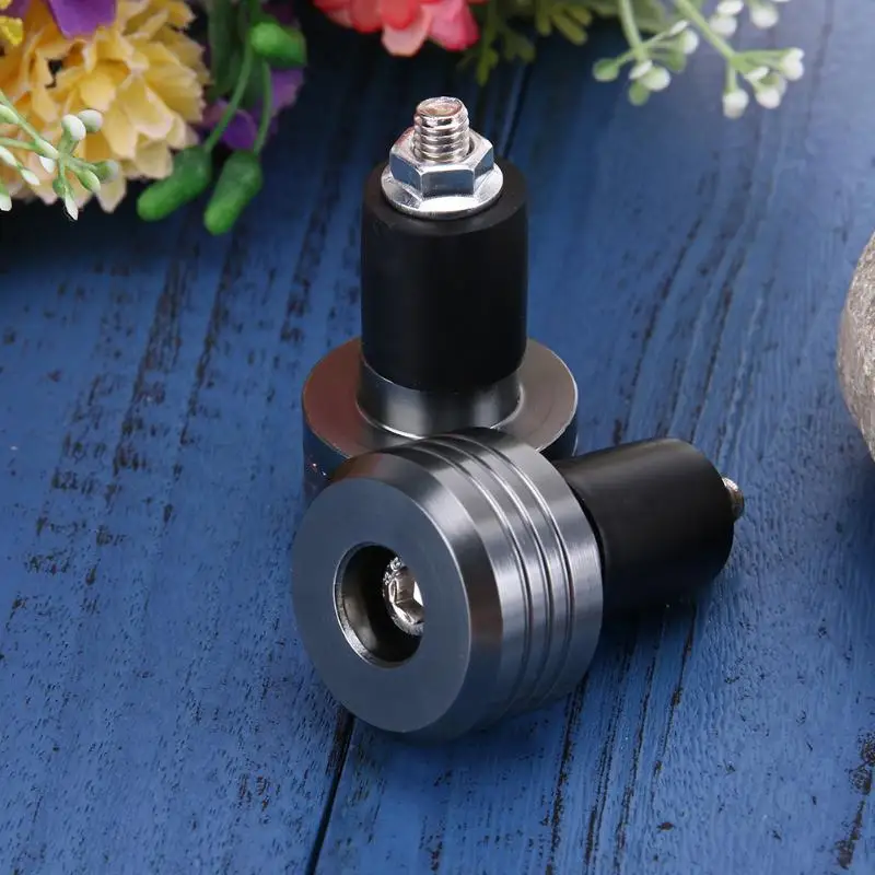 7/8 &quotалюминиевый руль мотоцикла заглушки для рукоятка весовой слайдер Стопорная