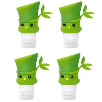 

4pcs Travel Bottles Non Toxic Refillable Liquid Container Cartoon Shape Leak Proof Household Portable For Cosmetic Durable