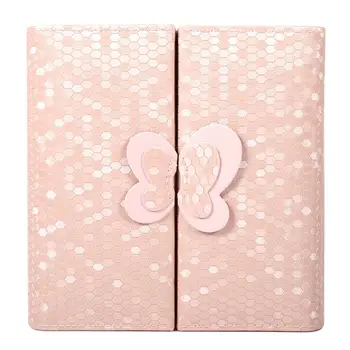 

Fashion Simple Jewelry Box PU Large Capacity Ring Storage Case Necklace Necklace Ring Travel Storage Organizer Jewelry Display