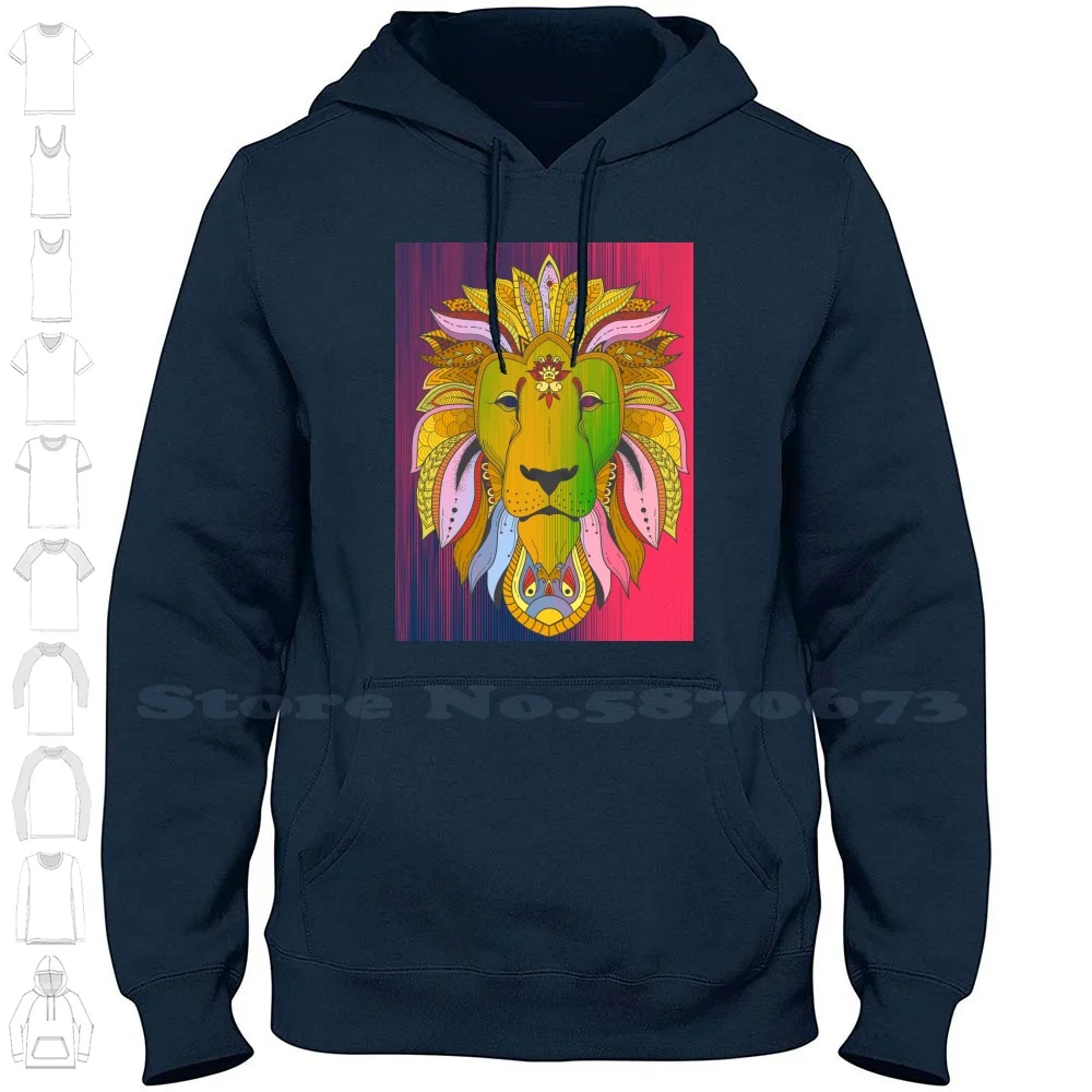 Zen Lion Art Felpa Con Cappuccio A Maniche Lunghe Felpa Lion Lion King Lion King Cast Lion King 2019 Gost Lion King 1994 Lionfish