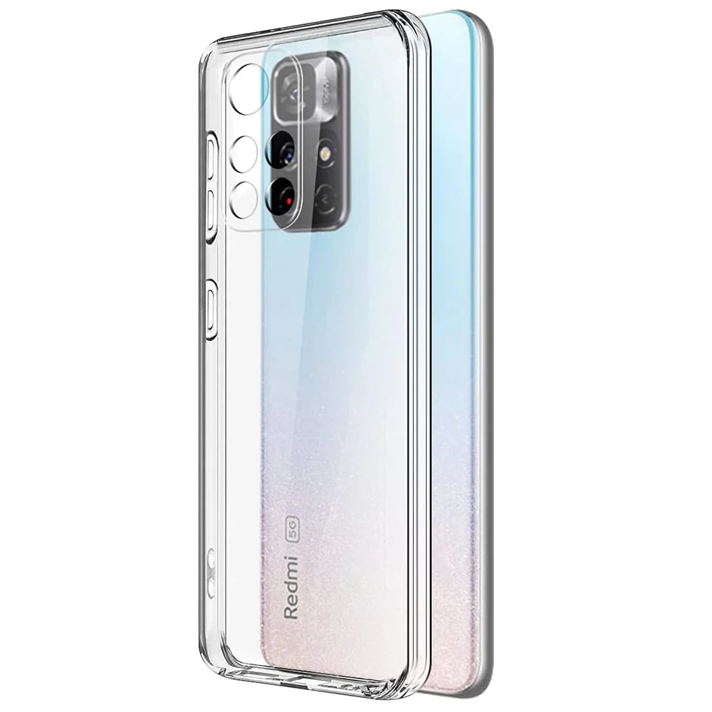 Ультратонкий силиконовый чехол для телефона Xiaomi Redmi Note 11 10 9 8 Pro Max 11T 10S 9S 9T 8T
