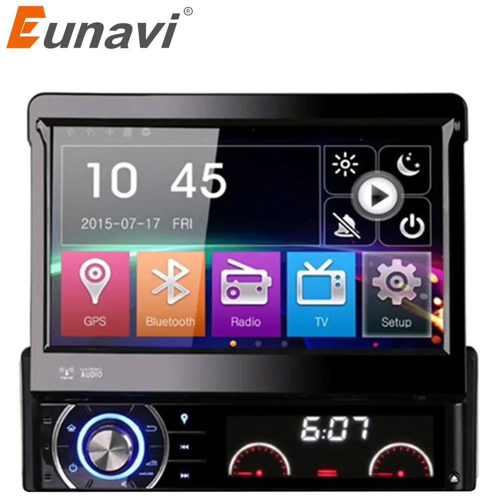 Автомобильный DVD плеер Eunavi DK7090 7 дюймовый экран WCE GPS Съемная передняя панель радио