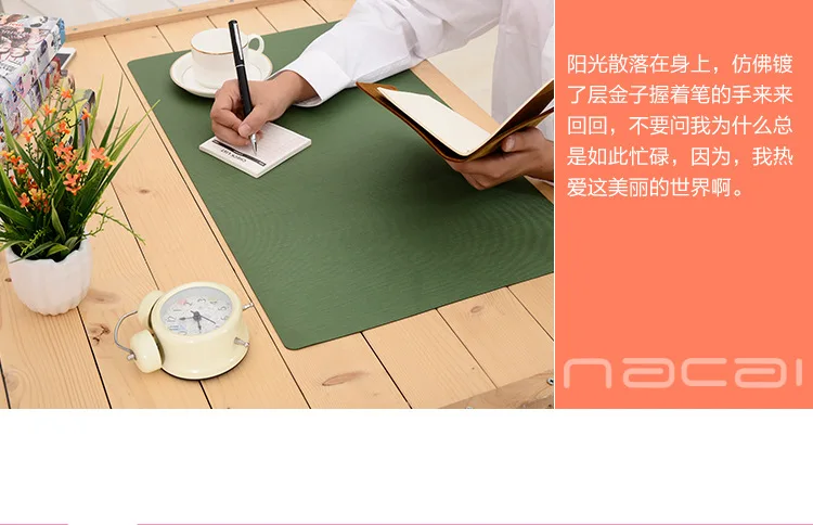 8142 Hot Sales Years Nacai Double-Sided Multi-functional Desk Pad Large Mouse Pad Key Mat