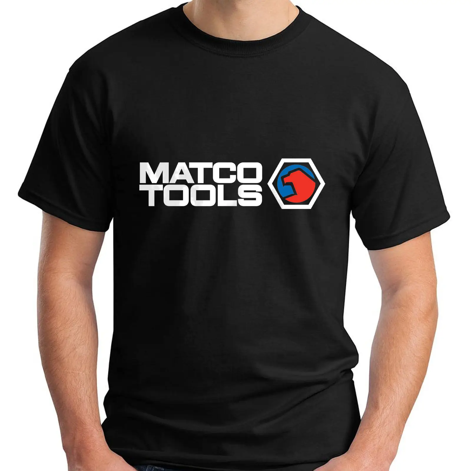 Новые инструменты Matco с логотипом короткий рукав Черная Мужская футболка