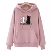 Streetwear Hoodies Women Sweatshirt Autumn Long Sleeve Hoodies Harajuku Hoodie Cute Cat Print Sweatshirt 1