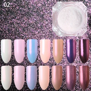 

1.5g/Box BORN QUEEN Diamond Pearl Powder Mermaid Nail Glitters Nail Super Shimmer Magic Nail Glitter Laser Manicure Decorations