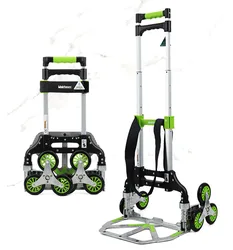 Escada de escalada carrinho de seis rodas escada escalada caminhão pull bar dobrável reboque portátil