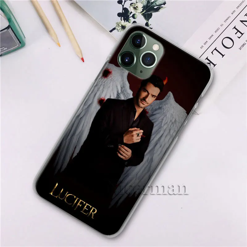 ТВ серия Lucifer телефон оболочка чехол для Apple iPhone X XR XS 11 Pro Max 7 8 6 6s Plus 5 5S жесткий чехол