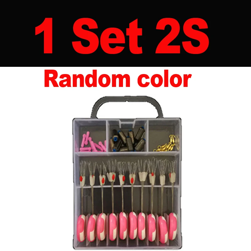 40PCS 1set 2S JIGEECARP 40 шт./компл. аксессуар для ловли карпа Силиконовый 7+ 1 Поплавковый стопор набор распределительная Платина плавающее сиденье металлический разъем рыболовные снасти - Цвет: 40PCS 1set 2S
