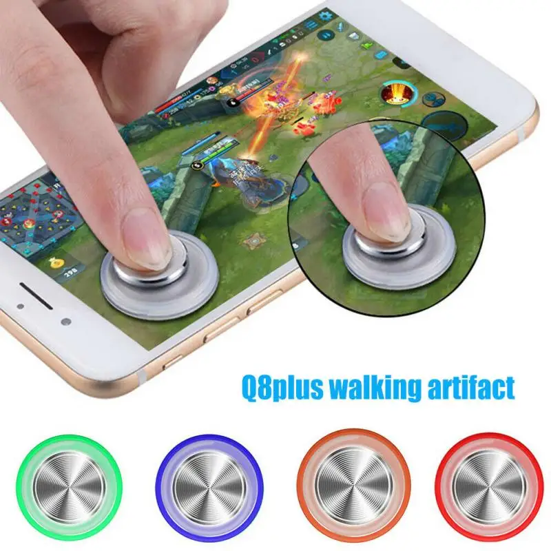 

Q8 plus Round Game Joystick Mobile Phone Rocker For Iphone Android Tablet Metal Button Controller For PUBG Controller