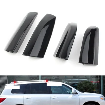 

For Toyota Highlander 4pcs ABS Car Roof Rack Cover Rail End Shell Cap Replacement Black 2008 2009 2010 2011 2012 2013