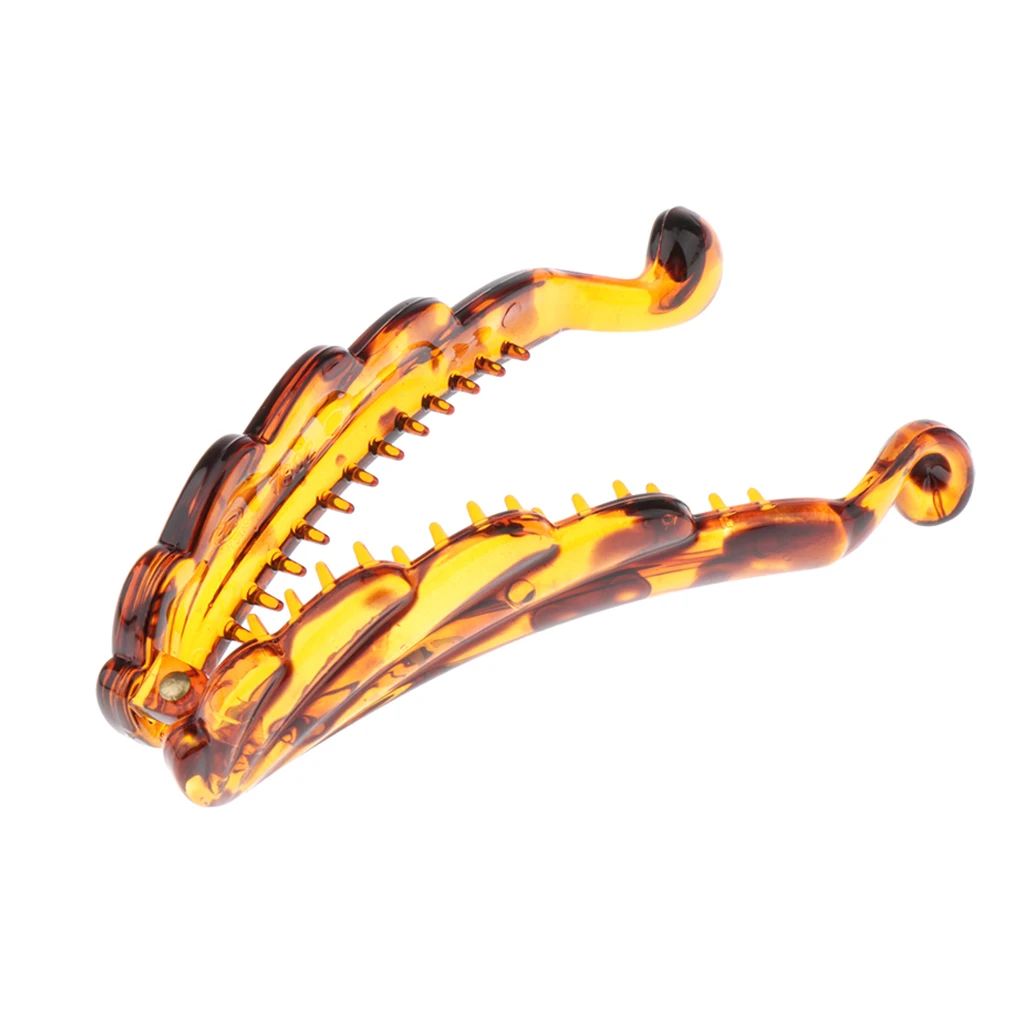 Large Banana Hair Clips, Vintage Dotted Resin Hair Grip Combs, Hair Accessories for Women and Girls - Various Colors