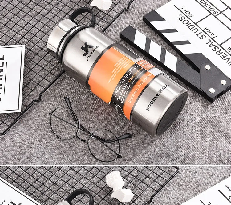 304 stainless steel space pot Russian mug outdoor portable large capacity insulation pot custom sports bottle