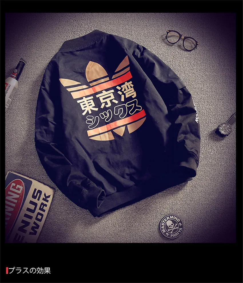 

2019 NEW Fashion Men Bomber Jacket Hip Hop Patch Designs Slim Fit Pilot Bomber Jacket Coat Men Jackets Plus Size M-XXL