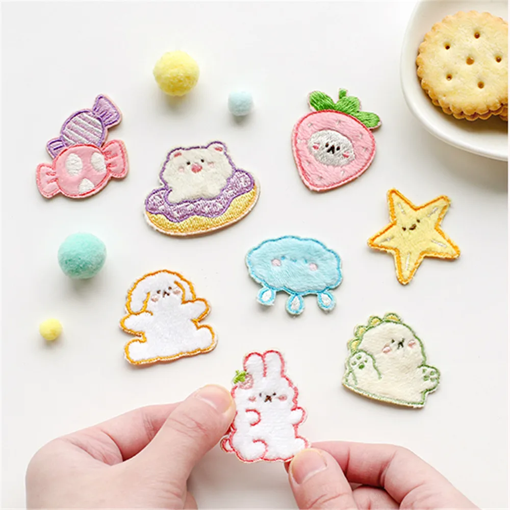 Maxsin высокое качество милый динозавр кролик медведь вышитая модная нашивка с