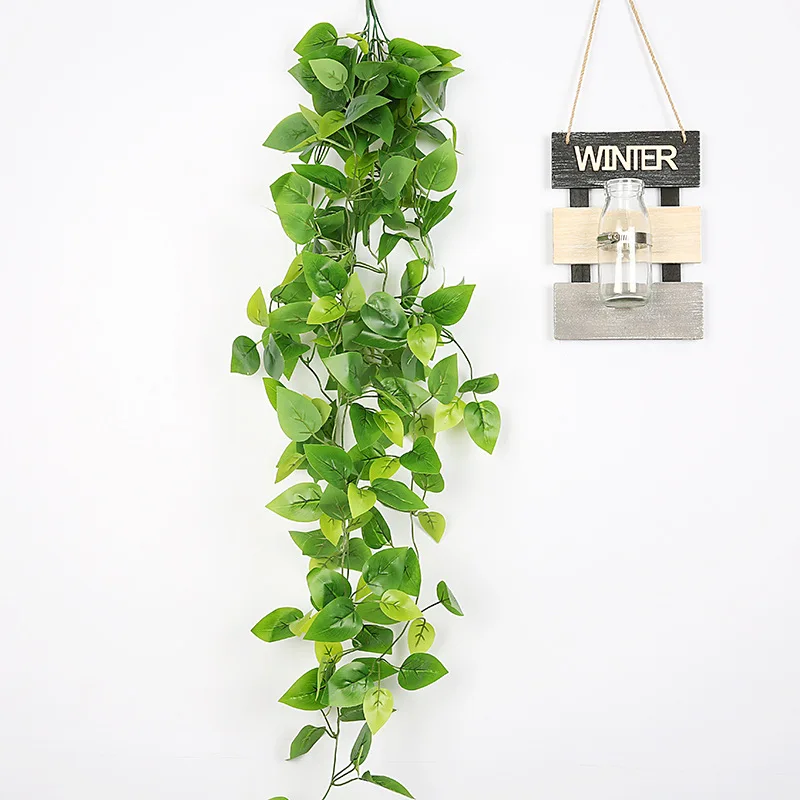 Искусственная зеленая стена из виноградных лоз висячие украшения поддельные
