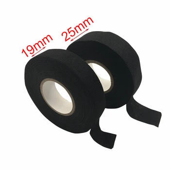 

Universal Flannel fabric Cloth Tape Electrical Maintenance Auto Car Wiring Harness Strapping Black Fabric Flannel Cloth Tape