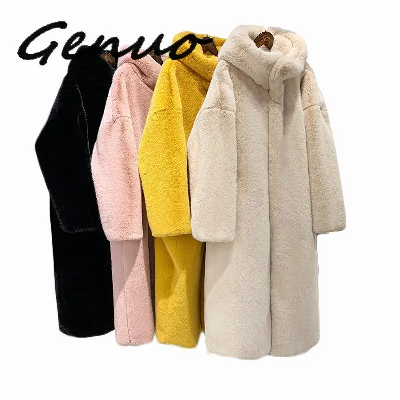 Новая осенне зимняя утолщенная длинная шапка из кроличьего меха Свободное