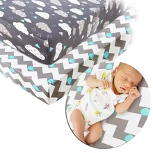 2 шт. эластичность простынь для детской кроватки печать детская кроватка простыни матрас для детской кровати Чехлы мультфильм детская кроватка простыни детские постельные принадлежности