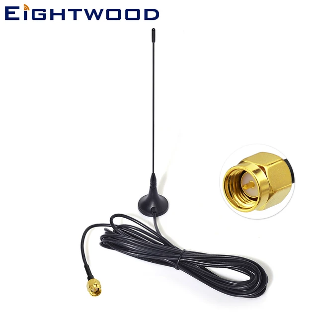 Eightwood DAB + FM/AM Auto Radio Antenne Amplified Antenne Interne Glas  Montieren SMB Stecker für JVC Pioneer Alpine kenwood Clarion - AliExpress