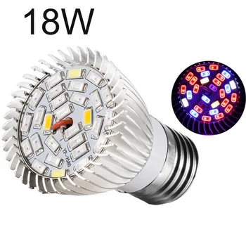 

1pc LED Light Plants Growing 180 Degree UV Spectrum Flowering E27 Socket Lamp