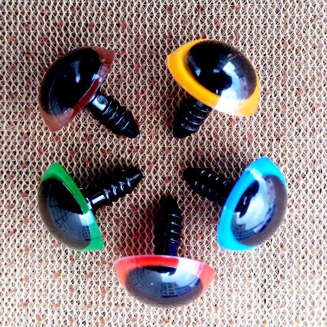 8mm/14mm/16mm/ Plastic Big Safety Eyes For Toys Amigurumi Animal Crochet Toys Puppets Doll With Washers 5