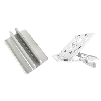 

Vertical Laptop Stand, Aluminum Laptop Holder with Adjustable Dock Size & Laptop Stand 360 Degree Rotating Bottom