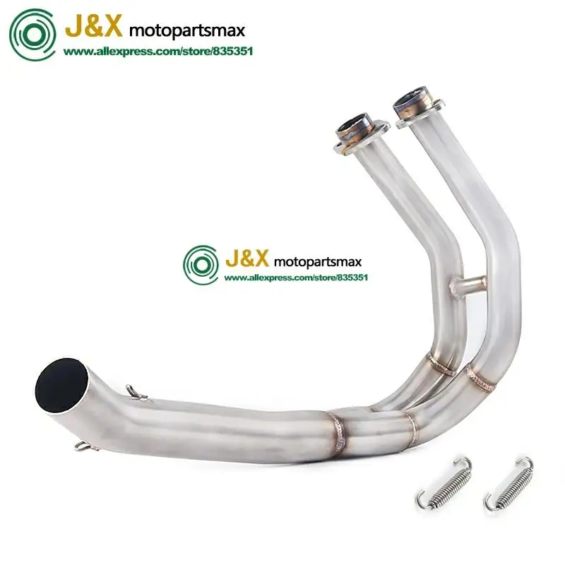 Полная система скольжения на для kawasaki ER6N ER6F NINJA650R 2012- Ninja650 Z650 полный глушитель выхлопной трубы мотоцикла среднего звенья трубы