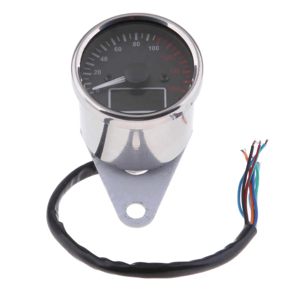 12V Digital Motorcycle Speedometer Odometer Fuel Meter Multifunction Gauge