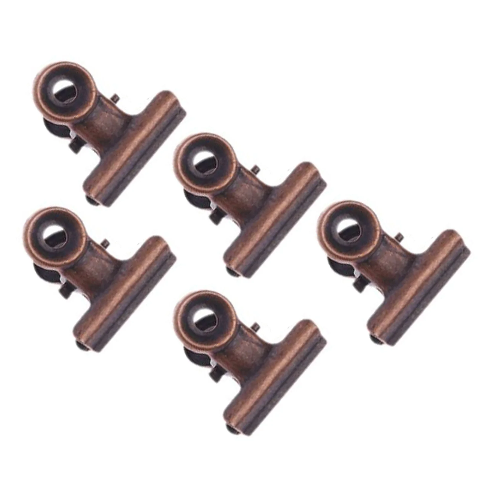 CRASPIRE 8Stuks Bulldog Paperclip Metalen Clips Brons Vintage Retro Antiek Ijzeren Binder Hangende Voedsel Verzegeling Pagina Klem Paperclips voor Notities Briefje Snack Chip Zak Kantoor Keuken Opslag