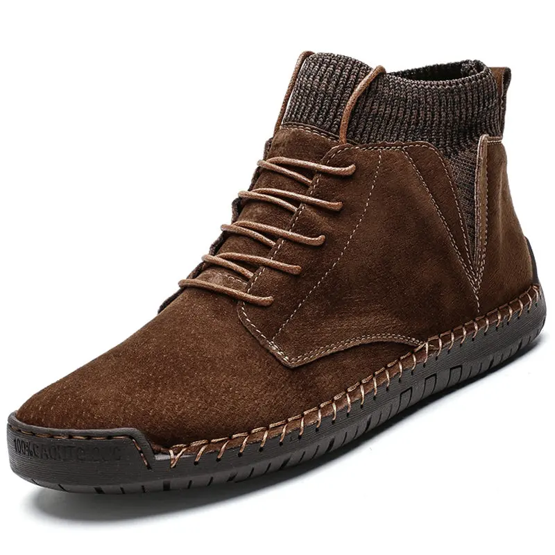 mens casual suede boots