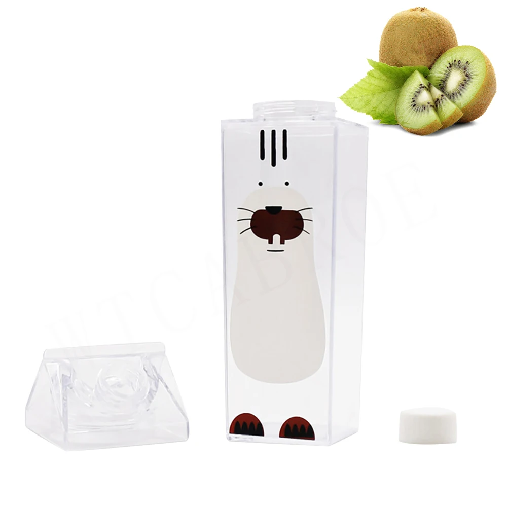 My kitchen Items герметичная протеиновая бутылка для воды, молоко, лимон, Спортивная фруктовая посуда, пластиковый сок, креативная чашка для бутылок для воды - Цвет: style 8