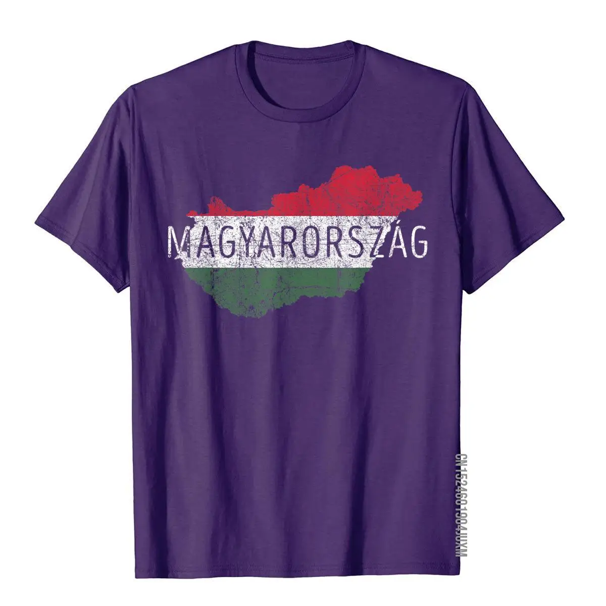 Hungarian Map and Flag Souvenir - Distressed Magyarorszag T-Shirt__97A2854purple