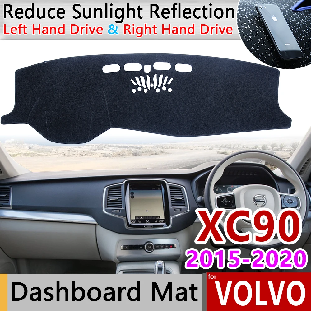 Для VOLVO XC90 анти-скольжения мат коврик на приборную панель Зонт приборной защиты ковровых покрытий автомобильные аксессуары