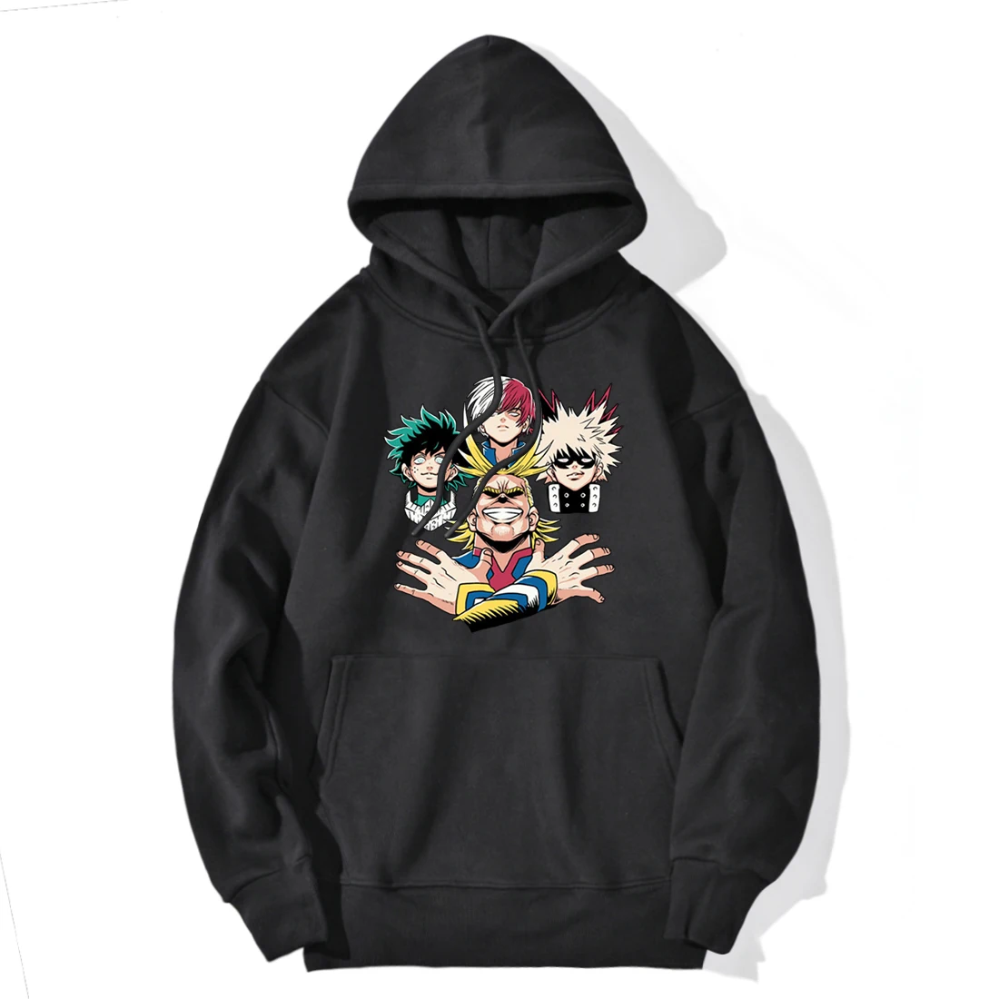 

My Hero Academia Print Fleece Mens Winter Sweatshirts Hooded Harajuku Tracksuits Male New Arrival Clothes Full Sleeve Hoodies
