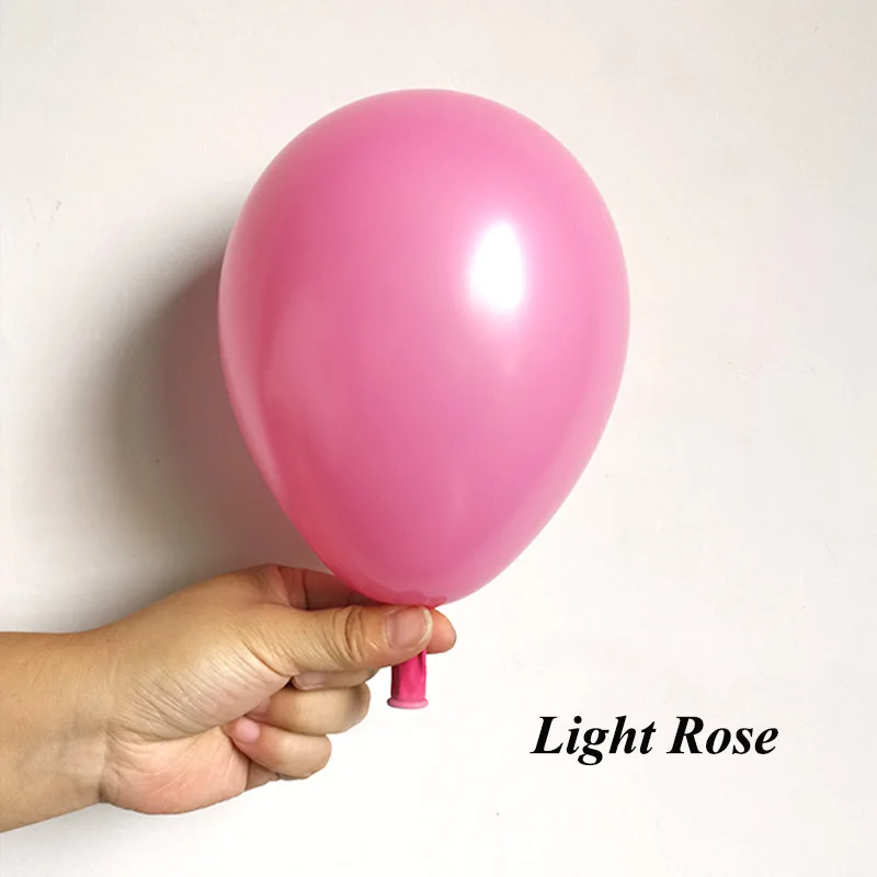 50pcs 5 inch Beige pink Latex Balloons Mini Gold Sapphire blue Party Globos Baby Shower Wedding Birthday Decorations kids Supply - Цвет: Light Rose