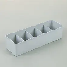Plastic Desktop Organizer ถุงเท้า Bra Case TIES Sorting กล่องชุดชั้นในแบบพกพาหน้าแรกอุปกรณ์เสริม(China)