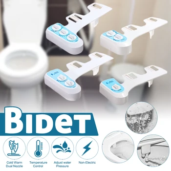 

Cold/Heated Water Toilet Seat Bidet Sprayer Bidet Attachment Fresh Water Spray Non-electric Mechanical Shower Nozzle save paper