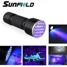 Mini alumínio 21led uv lanterna ultravioleta led ultra violeta luz marcador verificador detecção tocha luz 3aaa lâmpada