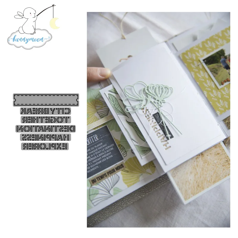 

CH Letters Metal Cutting Dies 3D DIY Scrapbooking Carbon Sharp Craft Die Photo Invitation Cards Decoration
