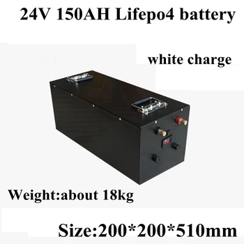 

Waterproof 24V 150AH Lifepo4 Lithium Battery BMS 8S for 2400w Inverter RV Solar System Motorhomes Backup Power UPS +20A Charger