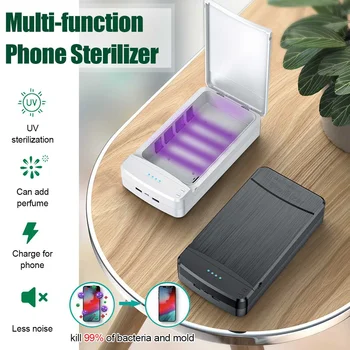 

UV Light Phone Sterilizer Box Ultraviolet Disinfection for Jewelry Watch Phone Aromatherapy Esterilizador Dual USB Charging Ways