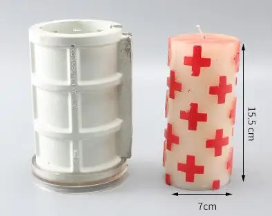 7 candle mold Мульти форма DIY ручной работы свеча форма сквама алмаз крест Форма цилиндрические свечи формы diy свечи формы lz15 - Цвет: 7 candle mold