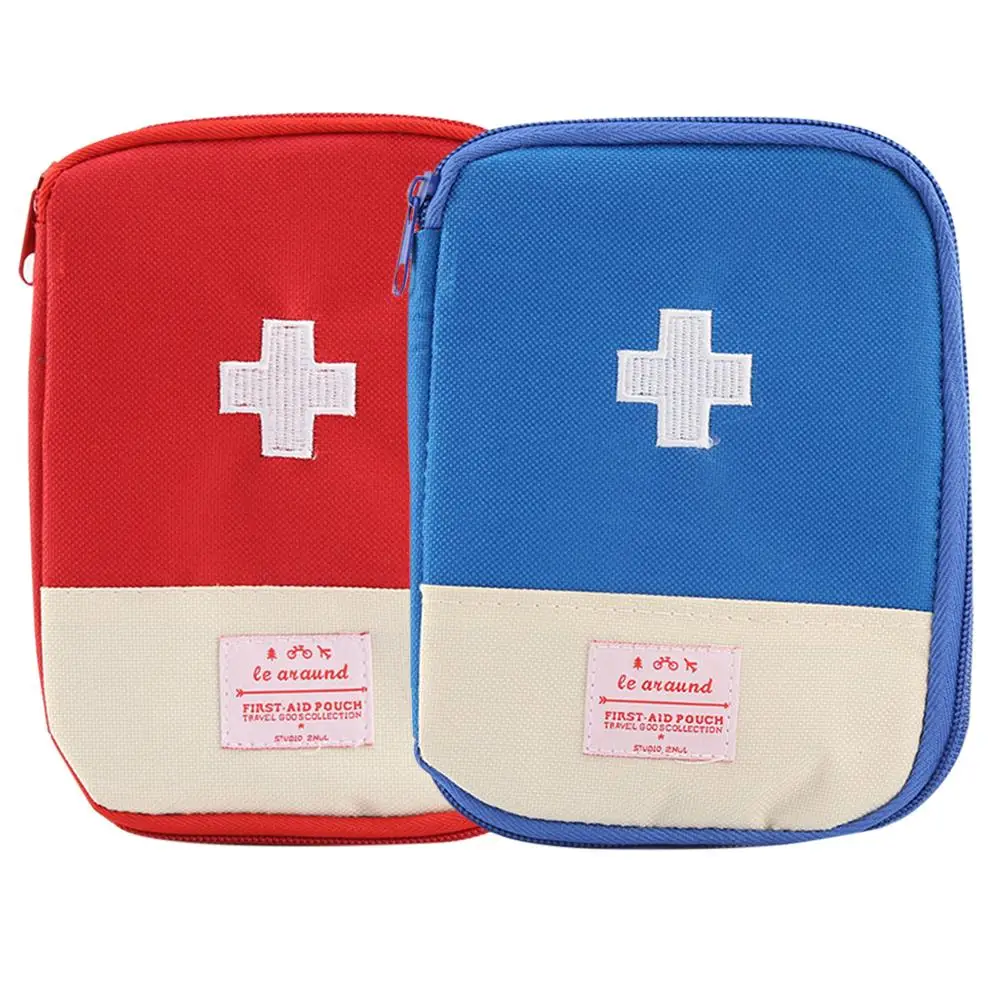 Kit de almacenamiento de Medicina de primeros auxilios portátil, bolsa organizadora dividida para pastillas