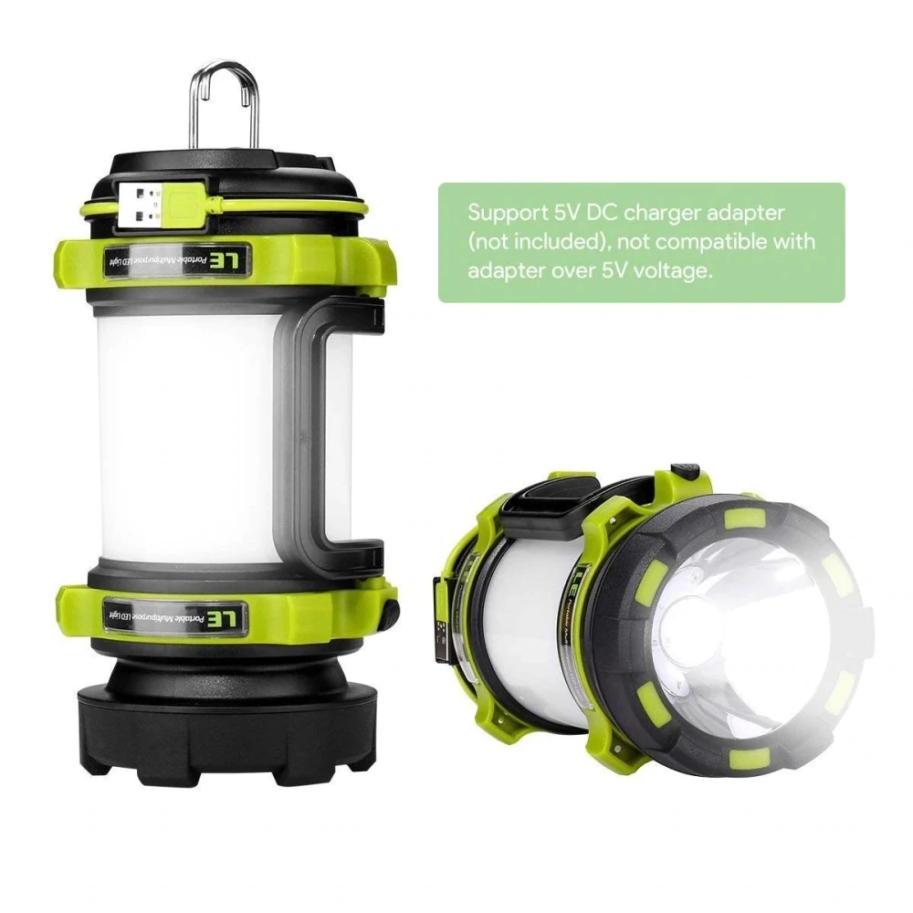 

Portable USB Rechargeable LED Outdoor Powerful Flashlight Lantern LED Searchlight Super Bright LED Flashlight Camping Lantern
