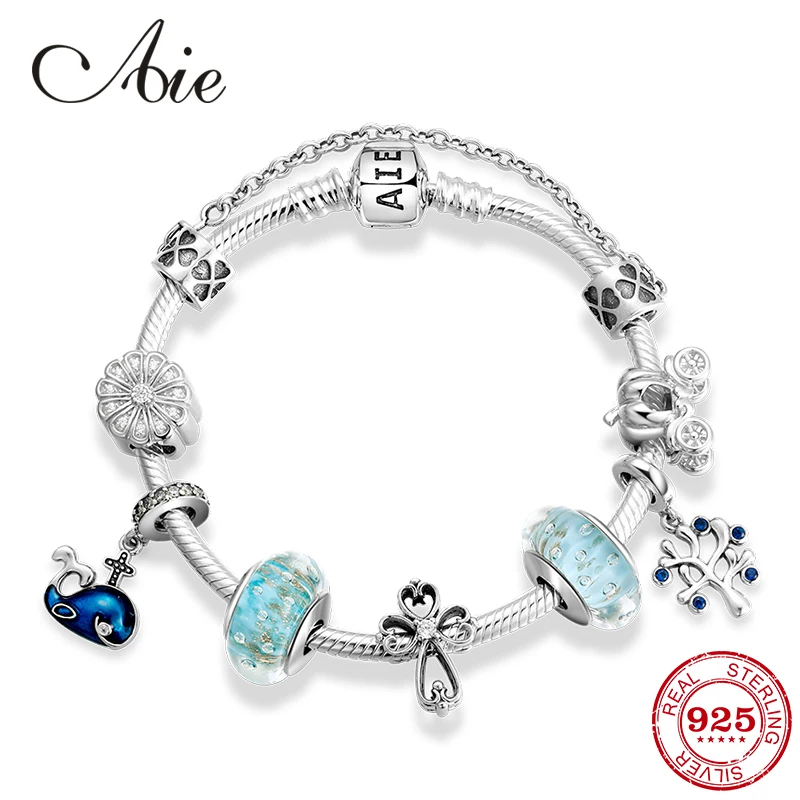 Высокое качество стерлингового серебра 925 пробы светлый цвет серии микс и матч готового продукта браслеты браслет Шарм модные ювелирные изделия