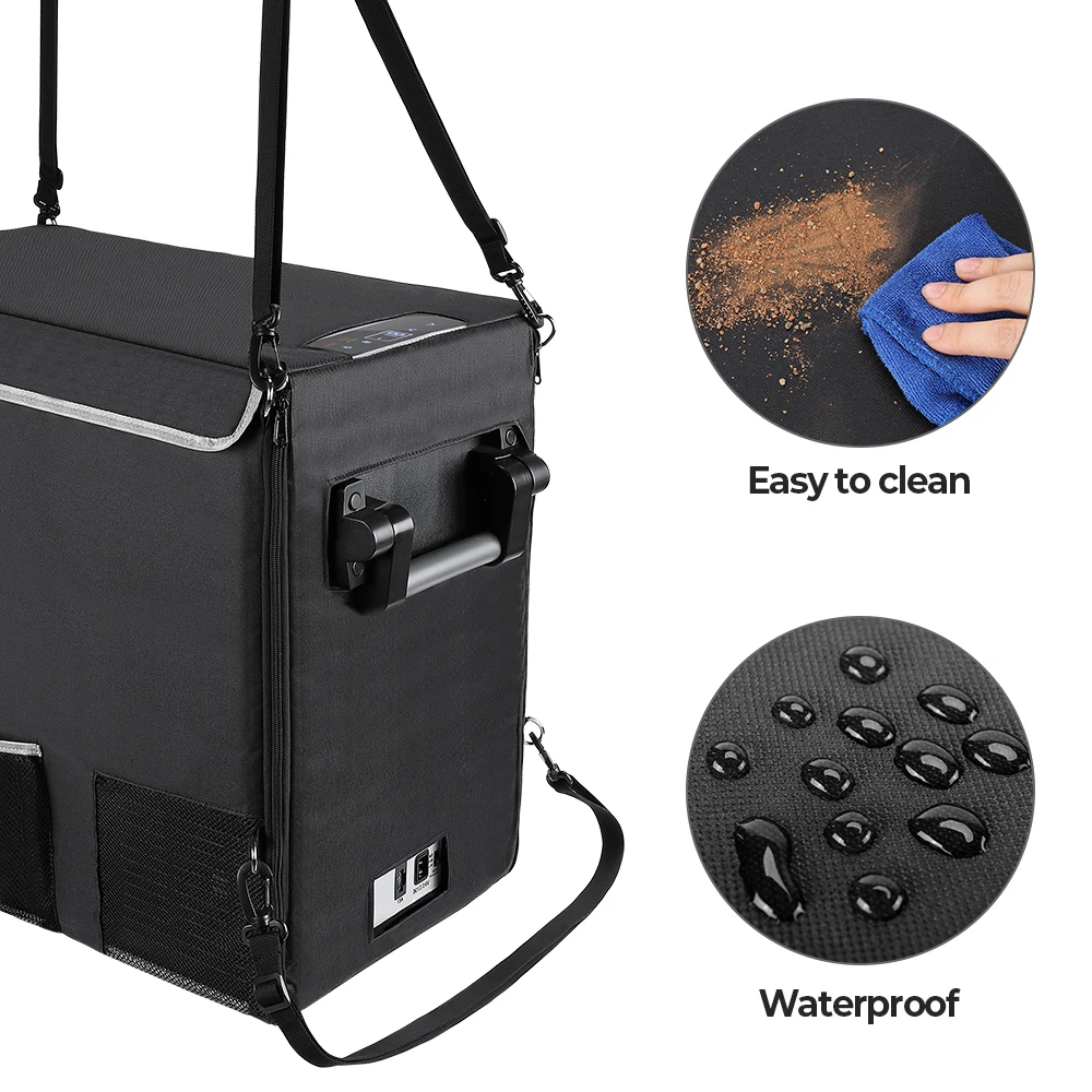 Joytutus 50L Car Refrigerator Protective Bag Portable Carry Bag for Mini Fridge Keep Cooling Drip-Proof Storage Bag